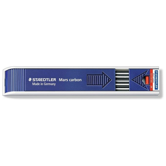 Staedtler Astuccio con 12 Mine Mars in Carbone 2mm