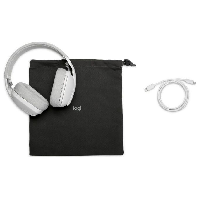 Logitech Zone Vibe 100 Auricolare Wireless a Padiglione Musica e Chiamate Bluetooth Bianco