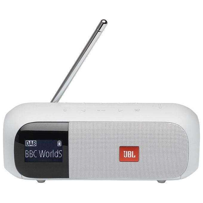 JBL Tuner 2 Diffusore Portatile Analogico e Digitale Bianco