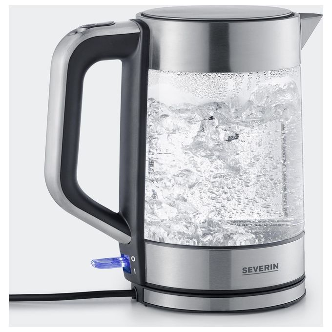 Severin WK 3420 Bollitore di Vetro per Acqua 1.7 Litri 2200W