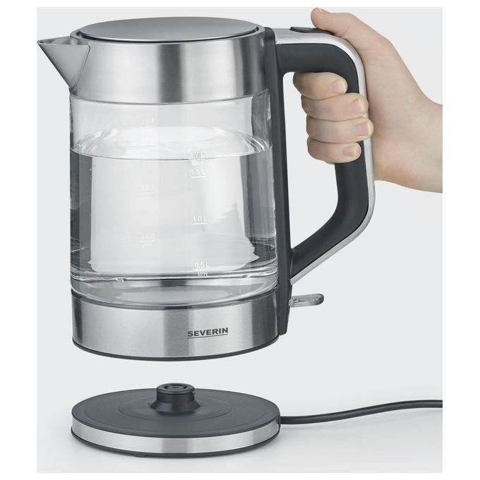 Severin WK 3420 Bollitore di Vetro per Acqua 1.7 Litri 2200W
