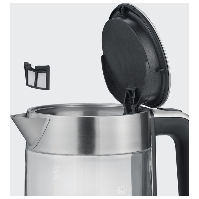 Severin WK 3420 Bollitore di Vetro per Acqua 1.7 Litri 2200W