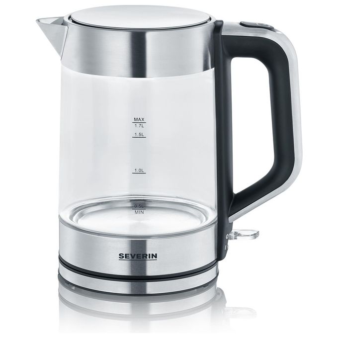 Severin WK 3420 Bollitore di Vetro per Acqua 1.7 Litri 2200W