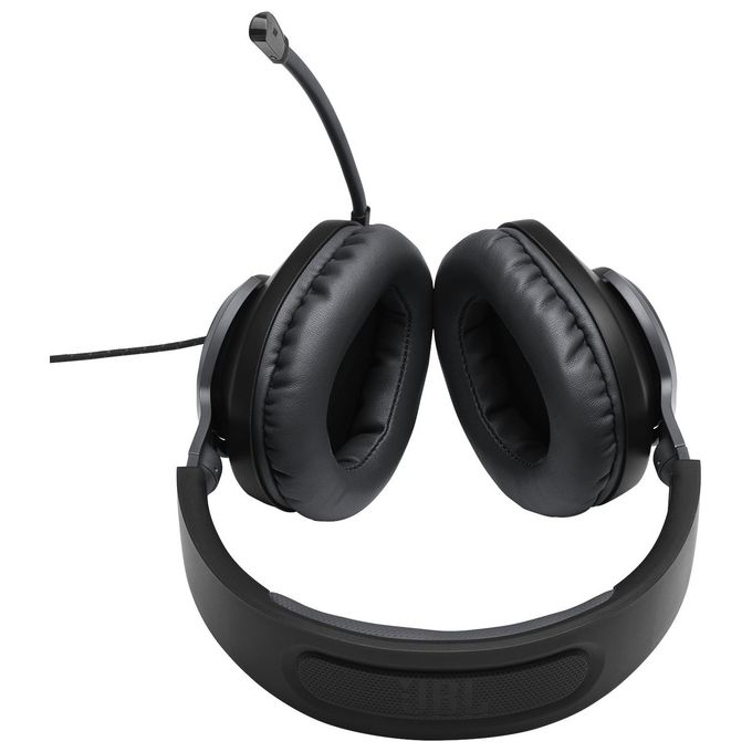 JBL Quantum 100 Cuffie Gaming Over Ear con Filo Headset da gioco con Microfono Boom Direzionale Rimovibile Compatibilita' su Ogni Piattaforma Colore Nero