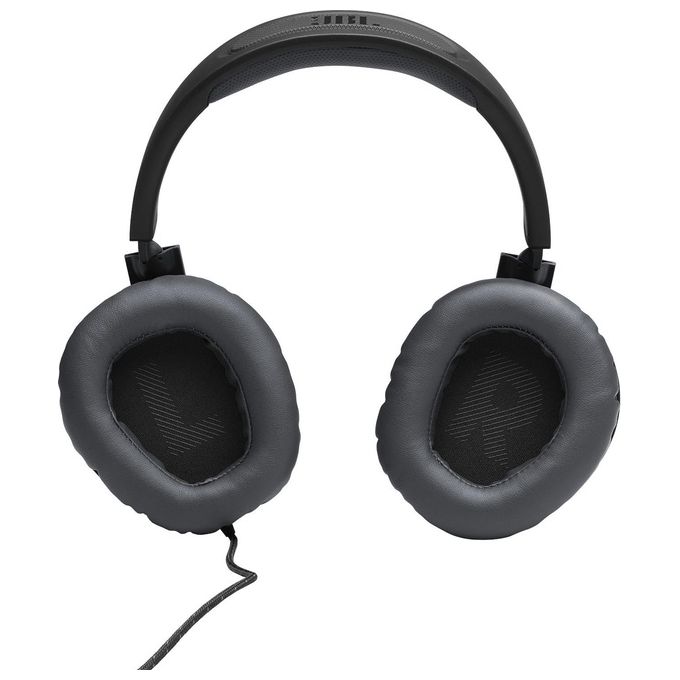 JBL Quantum 100 Cuffie Gaming Over Ear con Filo Headset da gioco con Microfono Boom Direzionale Rimovibile Compatibilita' su Ogni Piattaforma Colore Nero