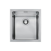 Apell LNR34SFR Serie Radius Lavello Acciaio Spazzolato da Incasso 1 vasca bordo 4mm 40,7x50cm