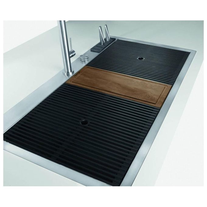 Foster 1024 050 Milano Lavello Inox Spazzolato da incasso Filotop 1 Vasca 84,6x56cm