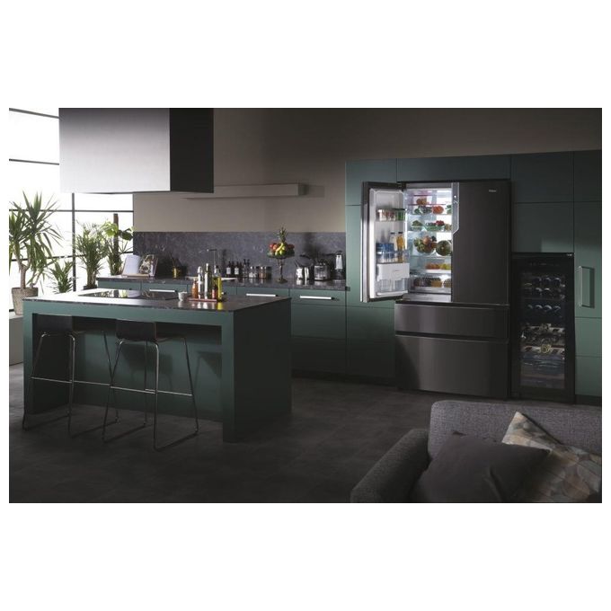 Haier FD 100 Serie 7 HB26FSNAAA Frigorifero Side-by-Side Libera Installazione 750 Litri Classe Energetica E Argento-Titanio