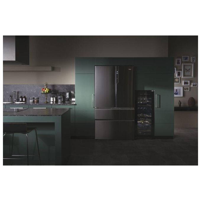 Haier FD 100 Serie 7 HB26FSNAAA Frigorifero Side-by-Side Libera Installazione 750 Litri Classe Energetica E Argento-Titanio