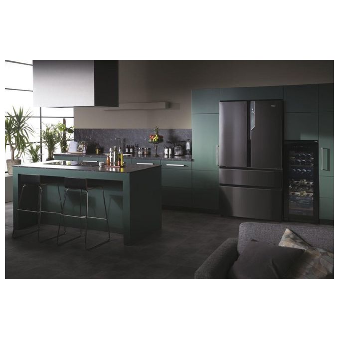 Haier FD 100 Serie 7 HB26FSNAAA Frigorifero Side-by-Side Libera Installazione 750 Litri Classe Energetica E Argento-Titanio
