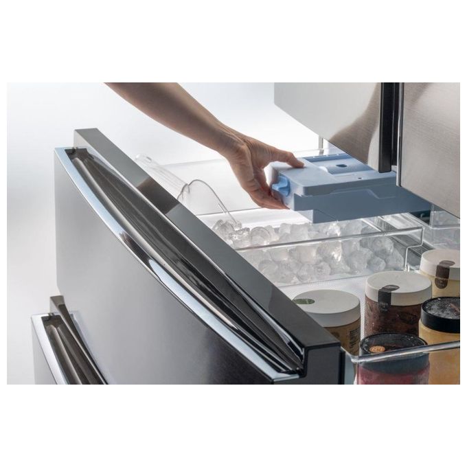 Haier FD 100 Serie 7 HB26FSNAAA Frigorifero Side-by-Side Libera Installazione 750 Litri Classe Energetica E Argento-Titanio