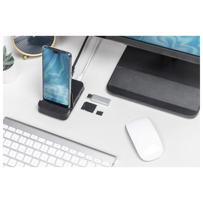Digitus Docking Station Connettore Usb Tipo C con 7 Porte per Smartphone