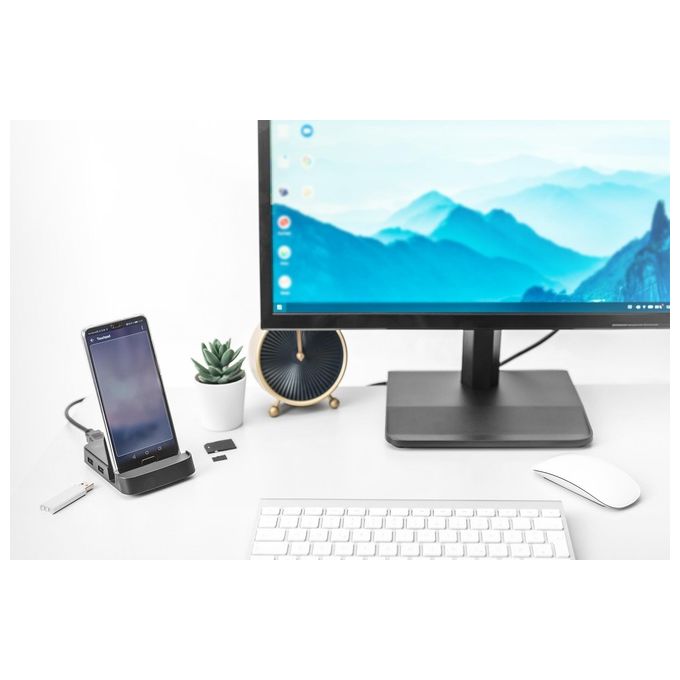 Digitus Docking Station Connettore Usb Tipo C con 7 Porte per Smartphone