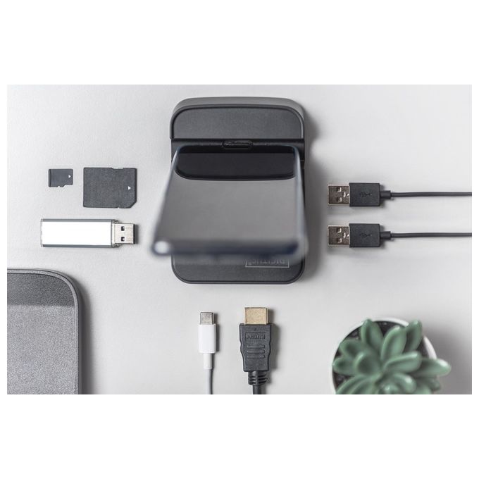 Digitus Docking Station Connettore Usb Tipo C con 7 Porte per Smartphone