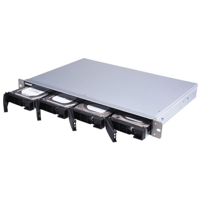 Qnap TL-R400S Contenitore di Unita' di Archiviazione Enclosure Hdd-Ssd Nero-Grigio 2.5-3.5