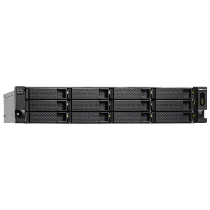 Qnap TL-R1200C-RP Contenitore di Unita' di Archiviazione 2.5-3.5'' Enclosure Hdd-Ssd Nero-Grigio