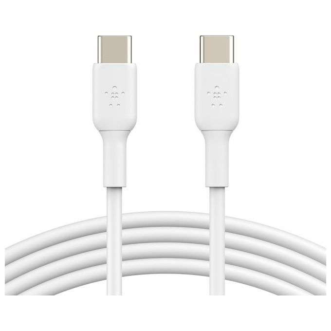 Belkin USB-C-USB-C cavo 2m PVC, bian. CAB003bt2MWH