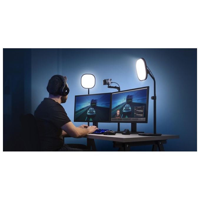 Elgato Key Light Air Pannello LED Professionale con 1400 Lumen Tecnologia di Diffusione a Piu' Strati Nero