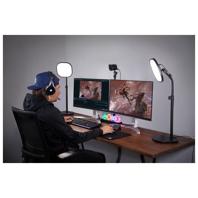 Elgato Key Light Air Pannello LED Professionale con 1400 Lumen Tecnologia di Diffusione a Piu' Strati Nero