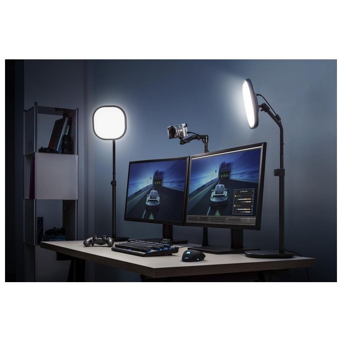 Elgato Key Light Air Pannello LED Professionale con 1400 Lumen Tecnologia di Diffusione a Piu' Strati Nero