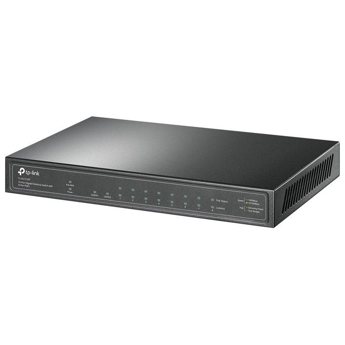 Tp-Link TL-SG1210P Switch Gigabit Ethernet 10-100-1000 Supporto Power Over Ethernet Grigio