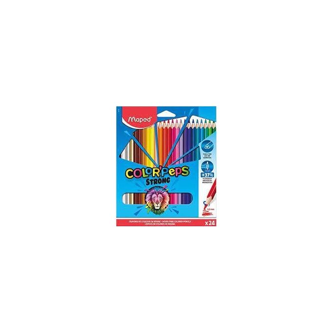 Maped Confezione 24 Pastelli Strong Color Peps Assortiti