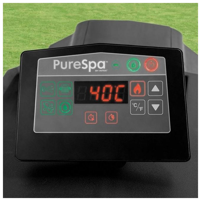 Intex pure spa bubble e jet massage deluxe ottagonale 201x71 cm 4 posti con pompa riscaldatore sistema purificazione acqua clorinatore