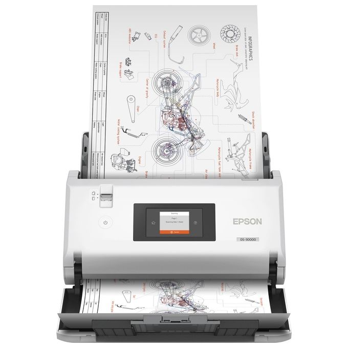 Epson Workforce Ds-30000 600x600 Dpi Scanner a Foglio Bianco A3