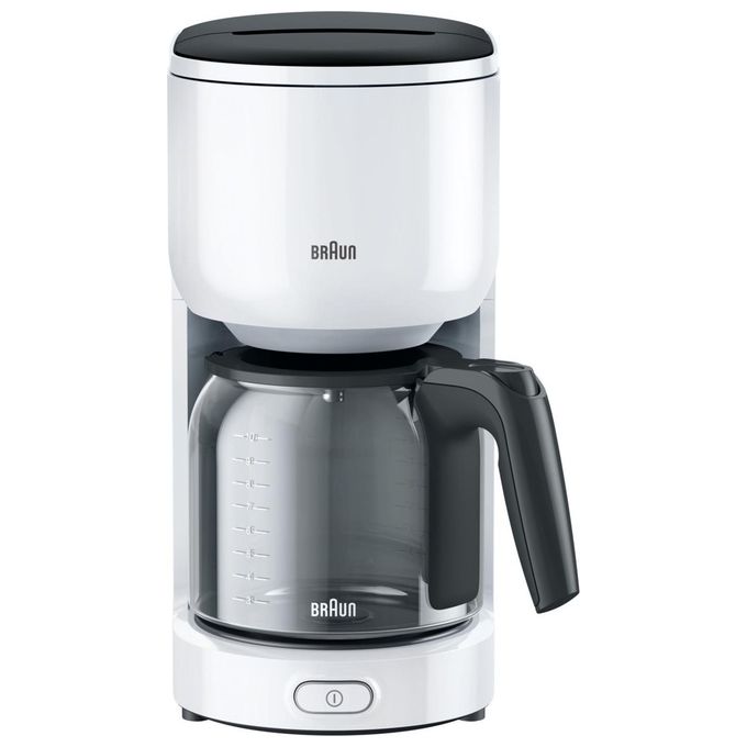 Braun KF 3120 WH PurEase Macchina da Caffe' con Filtro 10 Tazze Manuale Bianco