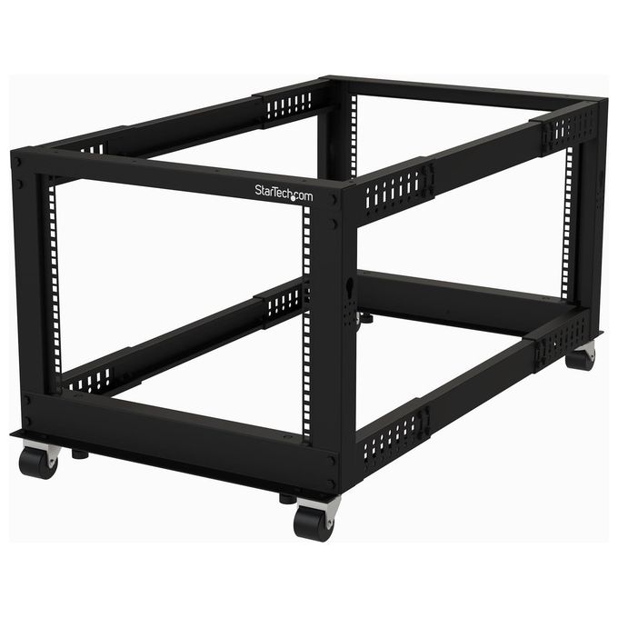 StarTech.com Armadio Server Rack a Telaio Aperto 8U Compatto a 4 Montanti con Profondita' Regolabile 23-41