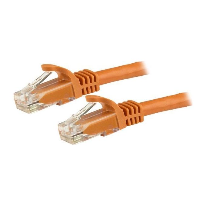 Startech.com Cavo Patch Cat6 1,5mt Filo di Rame Connettore Antistrappo Arancione