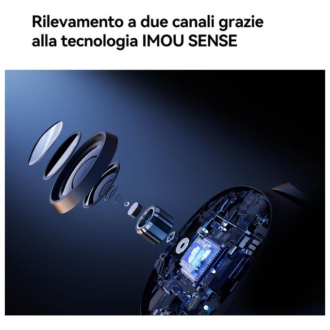 Imou IPC-S2XP-10M0WED Ranger Dual Telecamera IP Wi-Fi da Interno 10MP Doppia Ottica Pan Tilt AI Detection Audio Bidirezionale