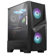 MSI MAG Forge 100R Case ATX, 2 ventole ARGB + controller (Mystic Light), supporta radiatori fino a 240mm, vetro temperato 4mm, filtro antipolvere, airflow ottimizzato, 2x USB 3.2 Gen1