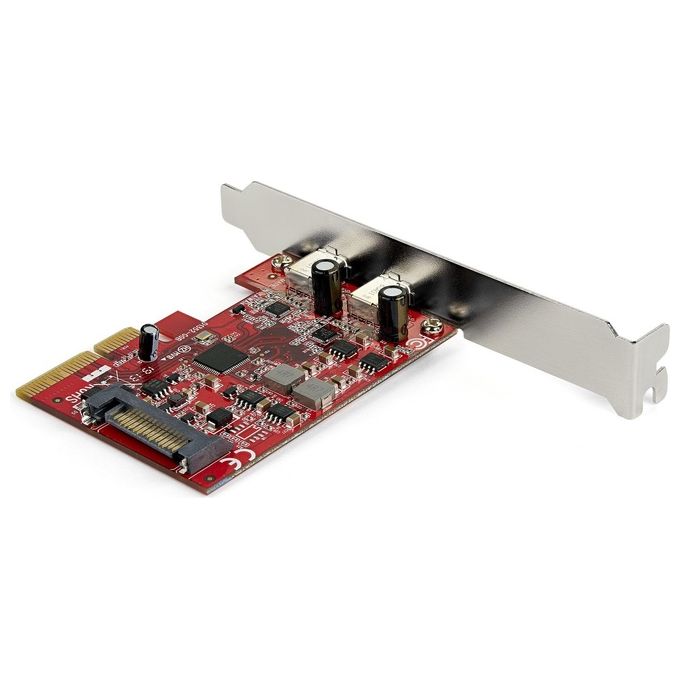 Startech.com Scheda PCie A 2 Porte Usb 3.1 2x Usb-C Usb 3.1 Gen 2 Fino A 10gbps