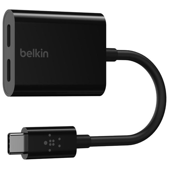 Belkin RockStar Connect USB-C Audio con Charge Adapter Black