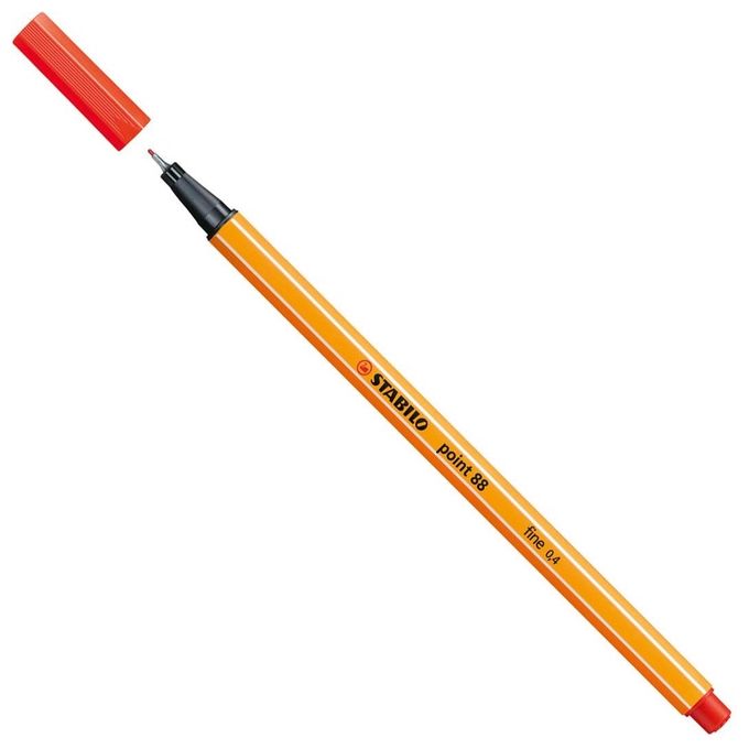 Fineliner - STABILO point 88 - Rosso chiaro