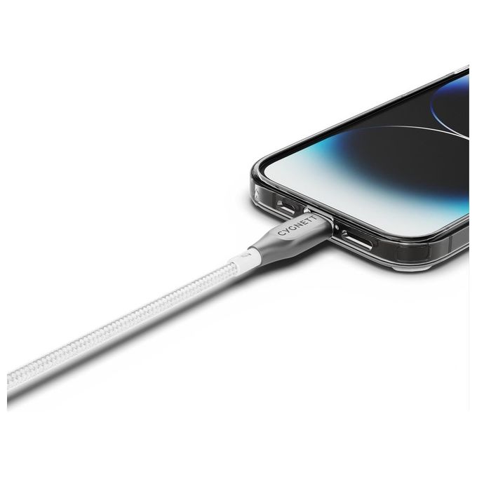 Cygnett Kenable Cavo da Lightning a USB-A 1mt Bianco