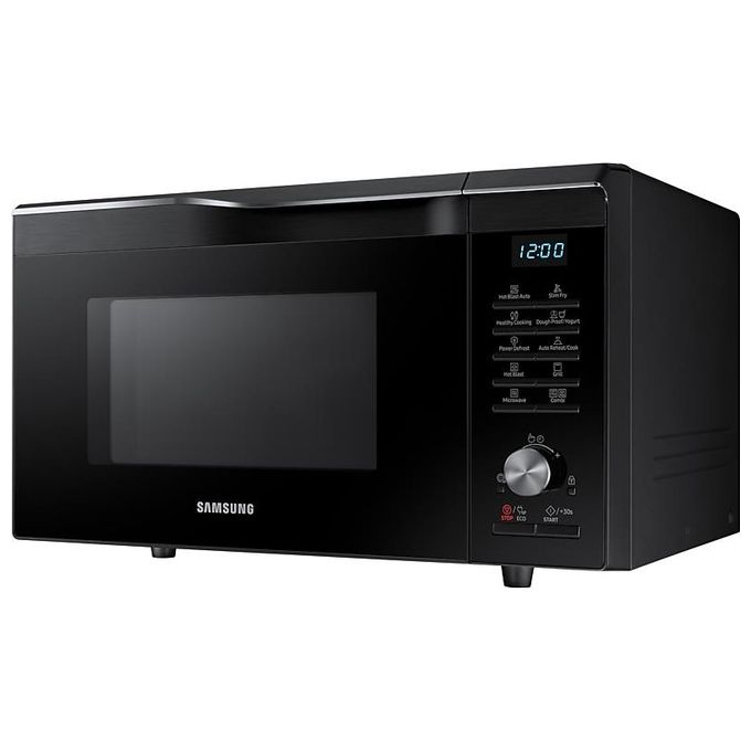 Samsung MC28M6035CK-ET – Forno a microonde combinato Over?the?range, 28 L, 900 W, Classe A, Funzioni: microonde, grill, cottura ventilata, 6 programmi automatici, display LED, rivestimento interno in ceramica smaltata, funzione Crisp-Slim Fry, colore nero