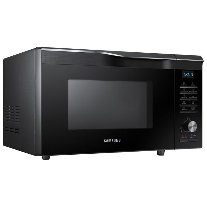 Samsung MC28M6035CK-ET – Forno a microonde combinato Over?the?range, 28 L, 900 W, Classe A, Funzioni: microonde, grill, cottura ventilata, 6 programmi automatici, display LED, rivestimento interno in ceramica smaltata, funzione Crisp-Slim Fry, colore nero