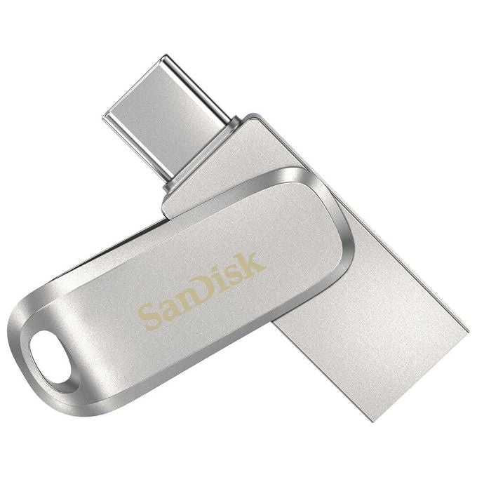 SanDisk Ultra Dual Luxe 512Gb Unita' Usb Type-C 150Mb-S USB 3.1 Gen 1 Tradizionale Argento