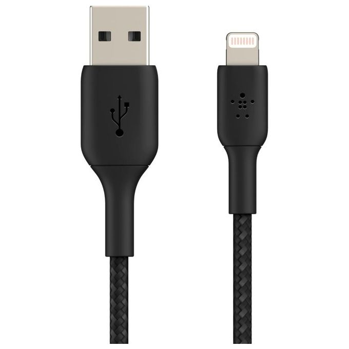 Belkin Boost Charge Cavo Lightning Intrecciato a USB 1mt Rivestito Nero