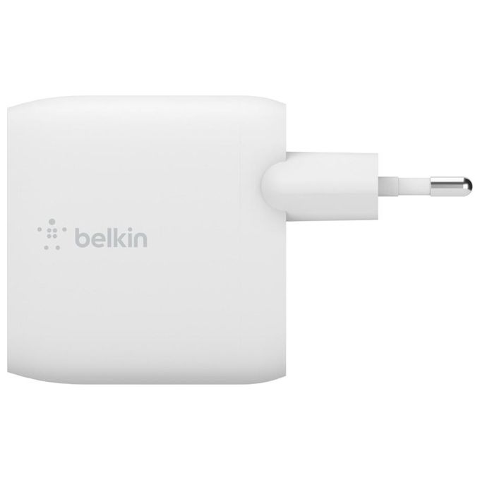 Belkin Doppio Caricabatteria da Parete Usb-A da 24W Boost Charge con Belkin BoostCharge Cavo Universale Ricarica Usb-C Lightning Micro-USB