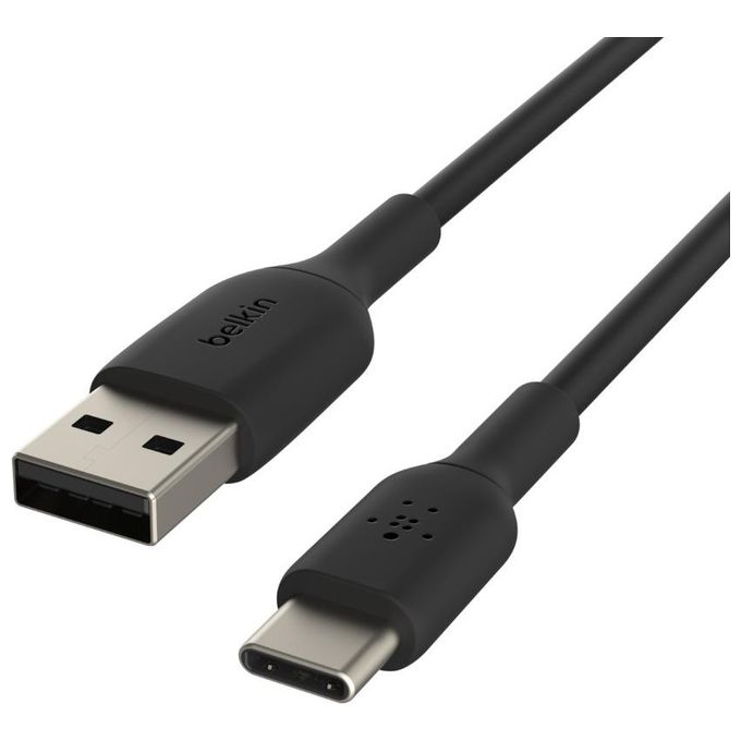 Belkin CAB001BT0MBK Boost Charge Cavo USB-C USB-A PVC 0.15m certificato USB-IF ricarica e sincronizzazione colore Nero