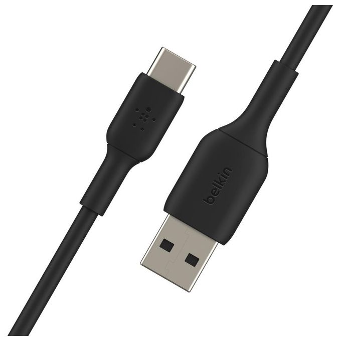 Belkin CAB001BT0MBK Boost Charge Cavo USB-C USB-A PVC 0.15m certificato USB-IF ricarica e sincronizzazione colore Nero