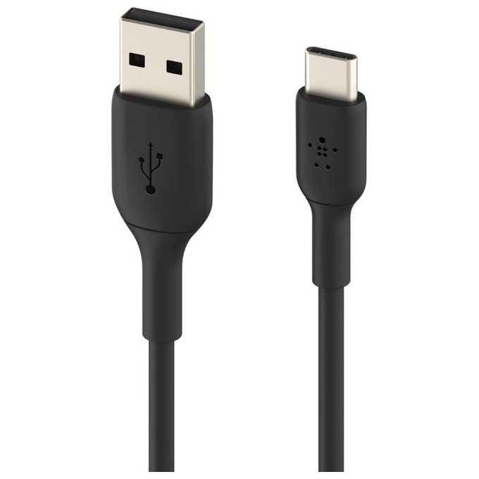 Belkin CAB001BT0MBK Boost Charge Cavo USB-C USB-A PVC 0.15m certificato USB-IF ricarica e sincronizzazione colore Nero