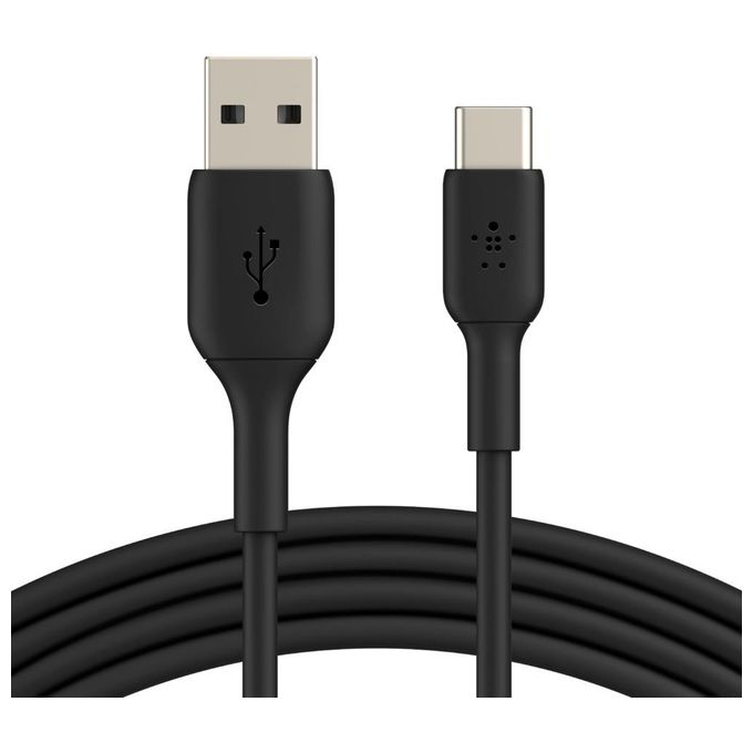 Belkin CAB001BT0MBK Boost Charge Cavo USB-C USB-A PVC 0.15m certificato USB-IF ricarica e sincronizzazione colore Nero