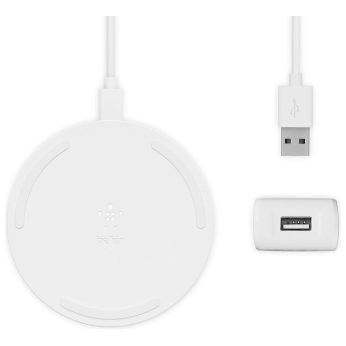 Belkin Boost Charge Tappetino di Ricarica Wireless da 10W Bianco
