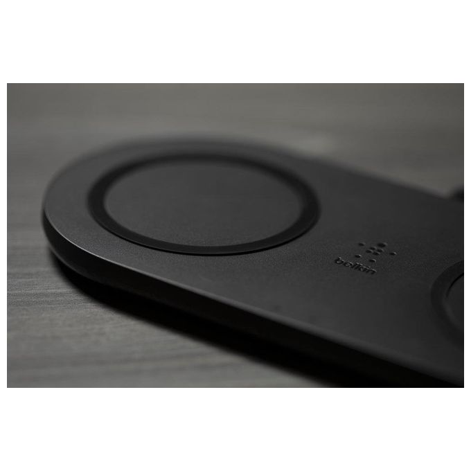 Belkin Boost Charge Doppio Caricabatteria Wireless da 10W Alimentatore Nero