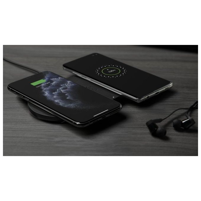 Belkin Boost Charge Doppio Caricabatteria Wireless da 10W Alimentatore Nero