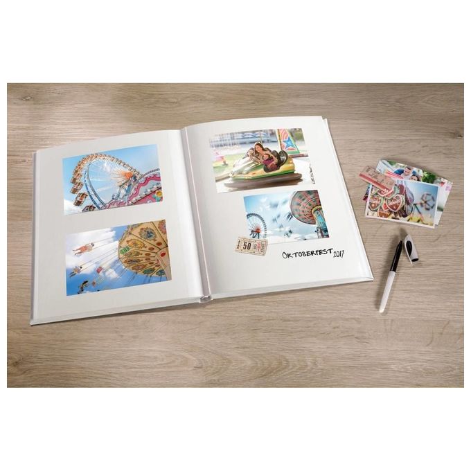 Walther SK-110-K Fun Album Fotografico Autoadesivo 50 Pagine Bianche 33x33,5 cm colore Verde Petrolio